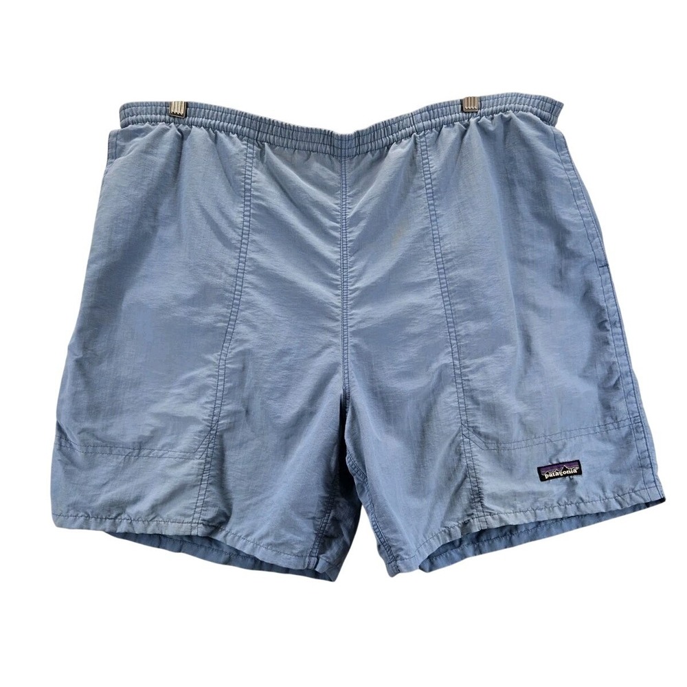 Patagonia Swim Trunks Shorts Mesh Lined Mens Size L Blue Pockets